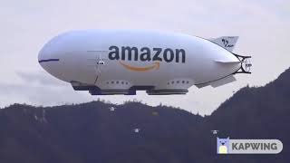 Amazon Zeppelin deploying delivery drones | Trung Notes